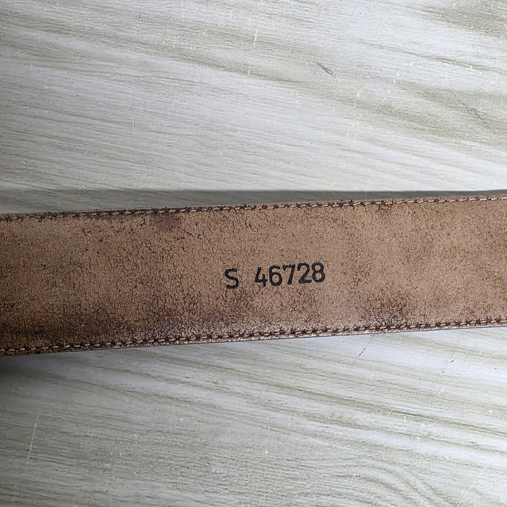 Brighton Brown and Silver Leather Belt with Distinctive Buckle
